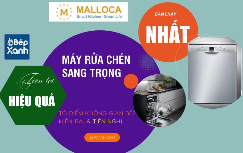 Giải phóng đôi tay mua ngay máy rửa chén Malloca