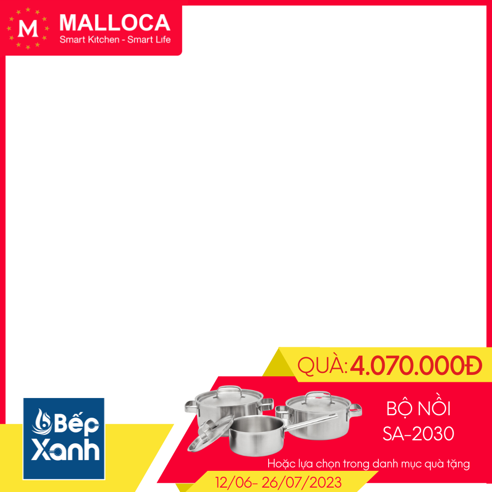 Máy rửa chén Malloca WQP12-7635BS