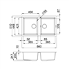 Chậu rửa chén Malloca TORTORA G-45043 (màu đất)