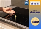 Bếp kính âm 3 từ Malloca MI 593 BN