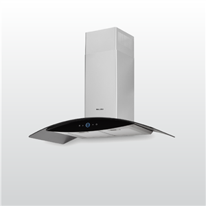 Máy hút mùi áp tường Malloca MC 9018HS / Ngang 90cm, phím cảm ứng, kiểu kính cong