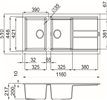 Chậu rửa chén Malloca NERO G - 50040 (màu đen)